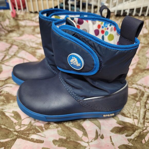 Crocs Croc Band 2.5 Gust Boots Navy Unisex Kids Size J2 - Picture 1 of 9